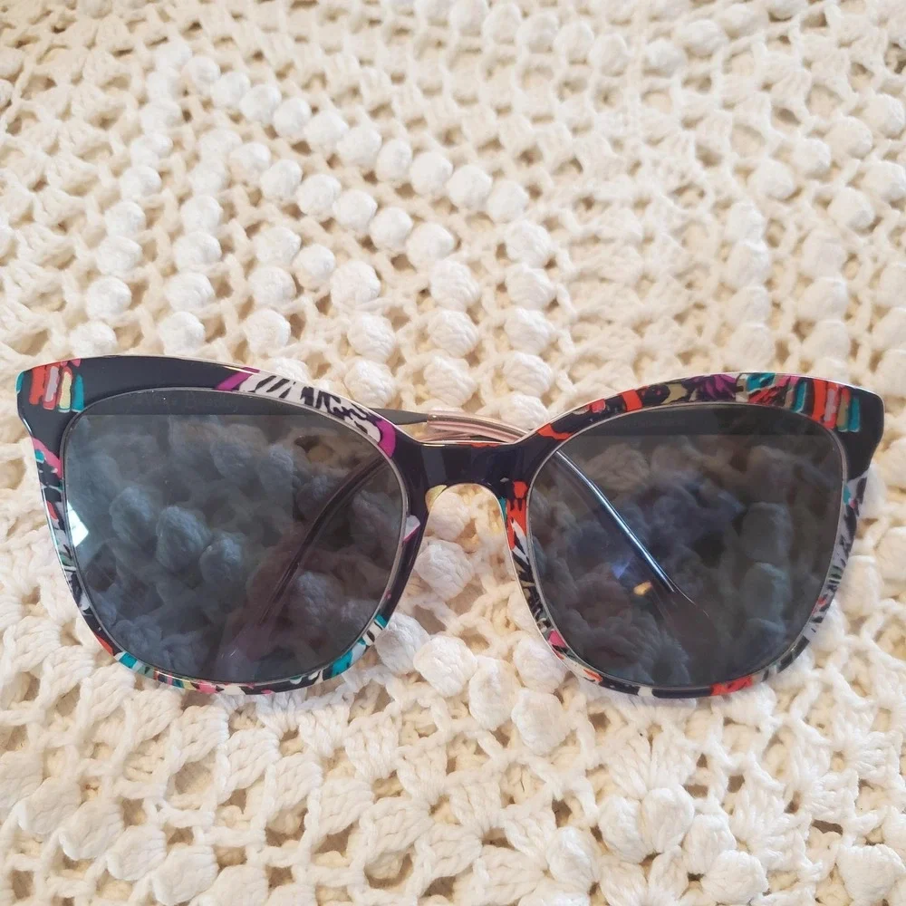 Vera Bradley Eyeglasses FRAMES ONLY Womens‎ Oversized Cat Eye Butterfly Flutter